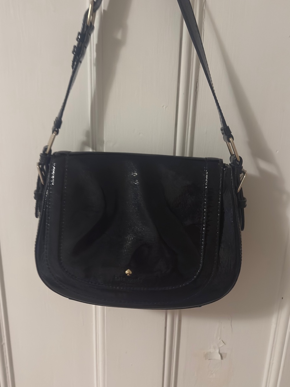 Kate Spade New York Black Patent Shoulder Bag
